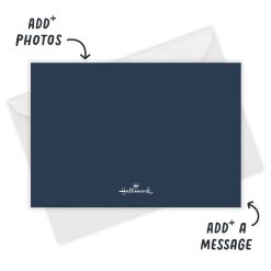 Alternative view of Hallmark - Blue Elegant and Simple Flat Wedding Save the Date