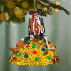 Alternative view of Hallmark - Disney Pirates of the Caribbean Collection Treasure Skeleton Ornament With Light and Sound