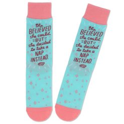 Hallmark - Shoebox She Believed Funny Crew Socks