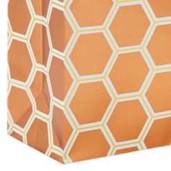 Alternative view of Hallmark - 6.5" Copper Hexagons Small Gift Bag