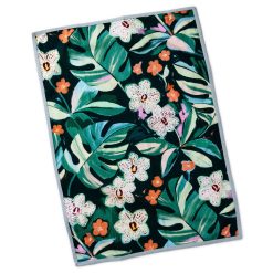 Alternative view of Hallmark - Lacey Chabert Collection Green Floral and Blue Chambray Tea Towels, Set of 2