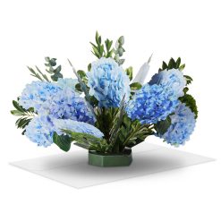 Hallmark - Build-a-Bouquet Blue Hydrangeas Pop-Up Paper Flowers