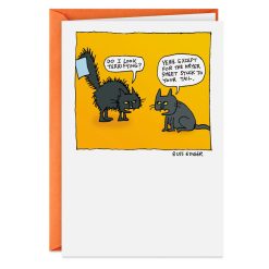 Hallmark - Terrifying Cat Funny Halloween Card
