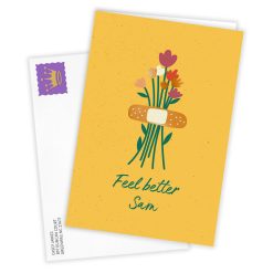 Alternative view of Hallmark - Feel Better Flower Bouquet Custom Get Well Card