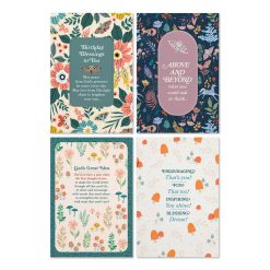 Hallmark - Whimsical Florals Assorted Religious Birthday Cards, Box of 12