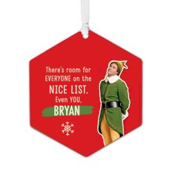 Hallmark - Elf Metal Personalized Ornament, Custom Text