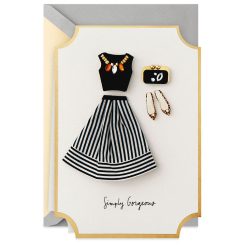 Hallmark - Simply Gorgeous Fashionable Ensemble Birthday Card for Her