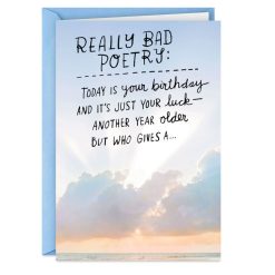 Hallmark - Really Bad Poetry Funny Birthday Card