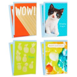 Hallmark - Cheery and Bright Assorted Multi-Occasion Cards, Pack of 8