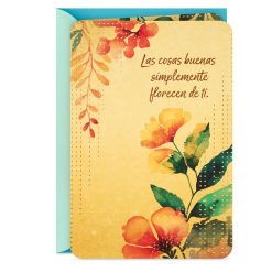 Hallmark - Nice Things Bloom From You Spanish-Language Thank You Card