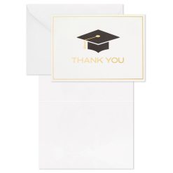 Alternative view of Hallmark - Mortarboard Blank Graduation Thank-You Notes, Pack of 40