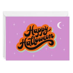 Hallmark - Retro Lettering Custom Halloween Card