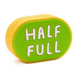 Hallmark - Charmers Half Full/Half Empty Funny Silicone Charm, 1.88 W