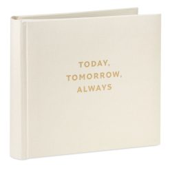 Hallmark - Today, Tomorrow, Always Gold on Cream Linen Photo Album