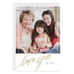 Hallmark - Personalized Elegant Love You Photo Card