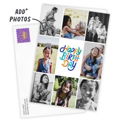 Alternative view of Hallmark - Photo Collage Frame Custom Birthday Card