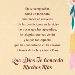 Alternative view of Hallmark - Count Your Blessings Spanish-Language Religious Birthday Card