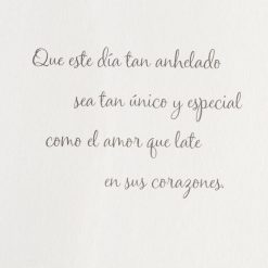 Alternative view of Hallmark - One-of-a-Kind Love Spanish-Language Wedding Card for Couple