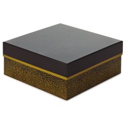 Hallmark - 10 Square Champagne Bubbles on Black Gift Box