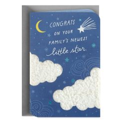 Hallmark - Congrats on Your Newest Little Star New Baby Card