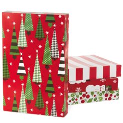 Hallmark - Assorted 12-Pack Designed Christmas Shirt Boxes