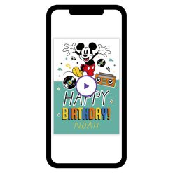Alternative view of Hallmark - Disney Mickey Mouse Rockin' Custom Birthday Card