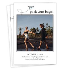 Hallmark - Pack Your Bags Flat Wedding Save the Date