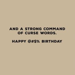 Alternative view of Hallmark - Duct Tape and Curse Words Gift Card Greeting Funny Birthday Card