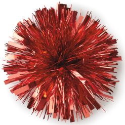Hallmark - Red Metallic Pom Pom Gift Bow, 7