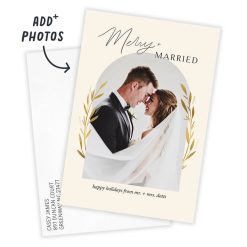 Alternative view of Hallmark - Merry and Married Flat Holiday Photo Card
