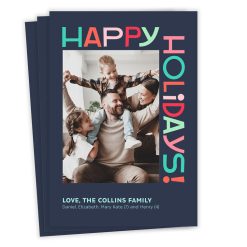 Hallmark - Bold Holiday Fun Flat Holiday Photo Card