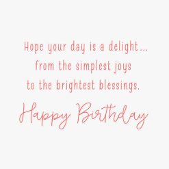 Alternative view of Hallmark - Simple Joys and Bright Blessings Religious Birthday Card