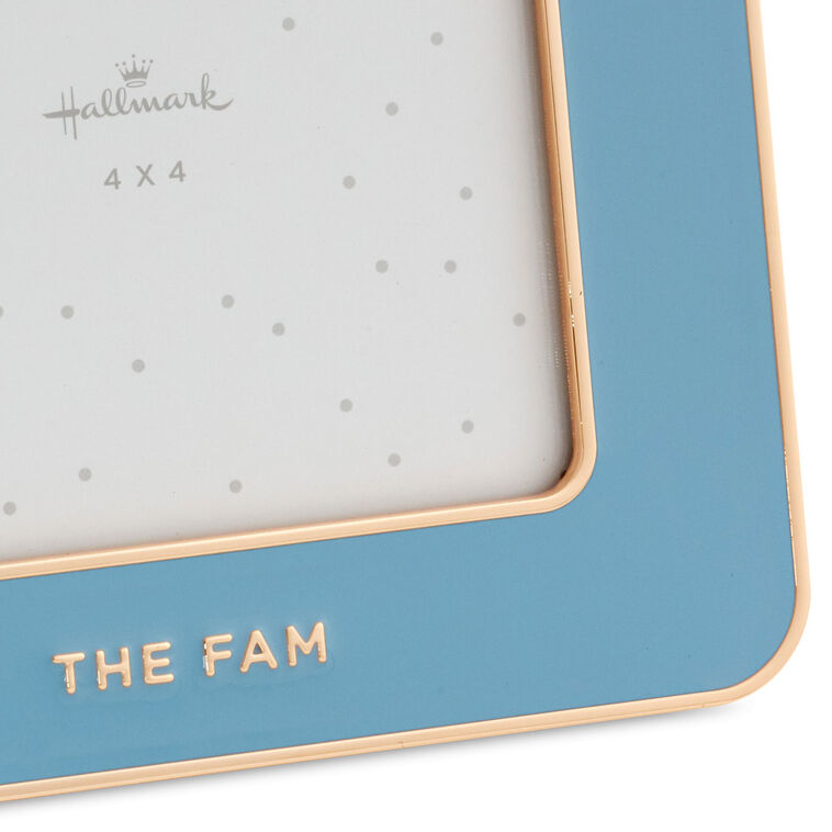 Hallmark - The Fam Blue Enamel Picture Frame, 4x4 - Image 3