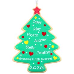 Hallmark - Sweet Memories Sugar Cookie Tree Personalized Ornament, Custom Text
