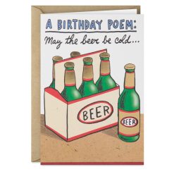 Hallmark - Beer Poem Funny Birthday Card