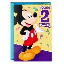 Hallmark - Disney Mickey Mouse Musical 2nd Birthday Card With Light