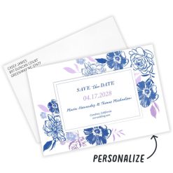 Alternative view of Hallmark - Sapphire Garden Flat Wedding Save the Date