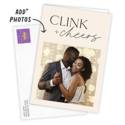 Alternative view of Hallmark - Personalized Clink and Cheers Congratulations Photo Card