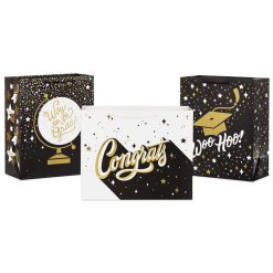 Hallmark - Way to Go 3-Pack Assorted Large Graduation Gift Bags