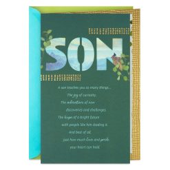 Hallmark - A Son Teaches You So Much Birthday Card for Son