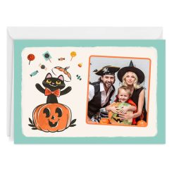 Hallmark - Black Cat Surprise Custom Halloween Card