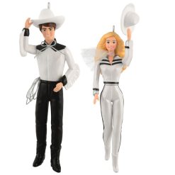 Hallmark - Barbie and Ken Western Stars Ornaments, Set of 2