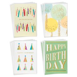 Hallmark - All Good Things Assorted Birthday Cards, Pack of 12