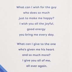 Alternative view of Hallmark - Thanks for Being You Birthday Card for Husband From Wife