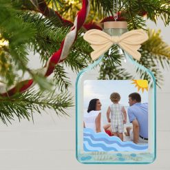 Alternative view of Hallmark - A Day at the Beach Sun & Waves Personalized Ornament, Custom Photo