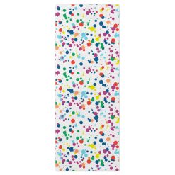 Hallmark - Colorful Paint Dot Confetti Tissue Paper, 6 Sheets
