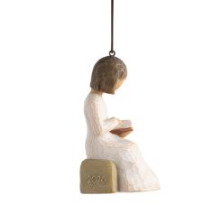 Hallmark - Willow Tree Figurine With Book 2026 Year-Dated Ornament
