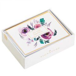 Hallmark - Purple Flowers Blank Thank-You Notes, Box of 8