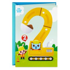 Hallmark - Tons of Birthday Fun 2nd Birthday Card With Sticker