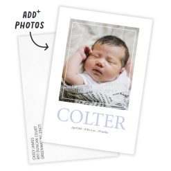 Alternative view of Hallmark - Square Frame Blue Birth Announcement